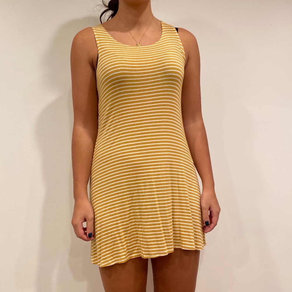 Yellow Striped Dress